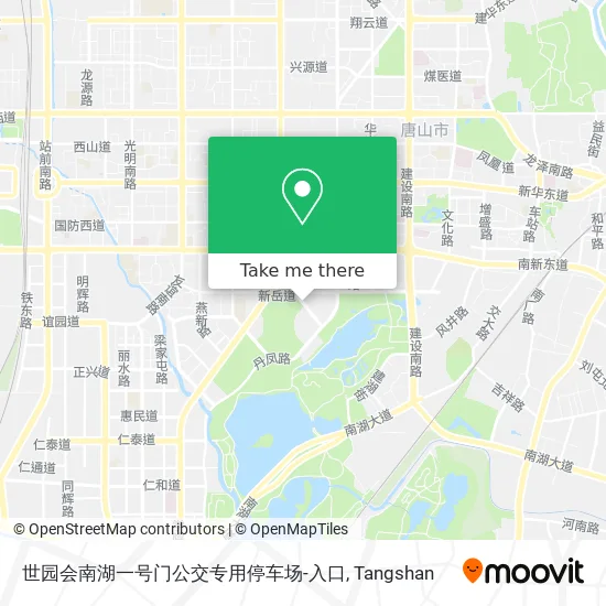 世园会南湖一号门公交专用停车场-入口 map