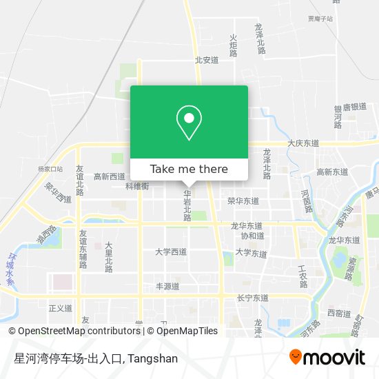 星河湾停车场-出入口 map