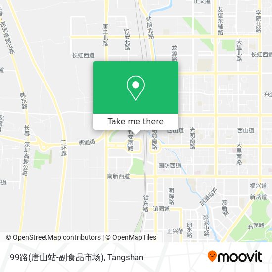 99路(唐山站-副食品市场) map