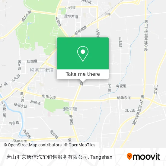 唐山汇京唐信汽车销售服务有限公司 map