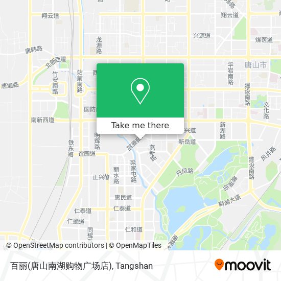 百丽(唐山南湖购物广场店) map