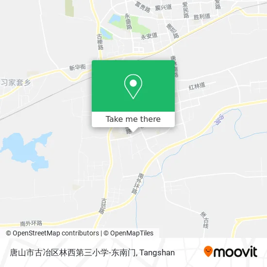 唐山市古冶区林西第三小学-东南门 map