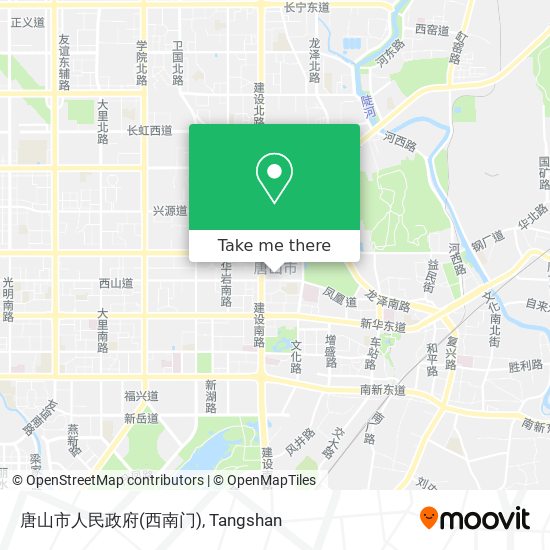 唐山市人民政府(西南门) map