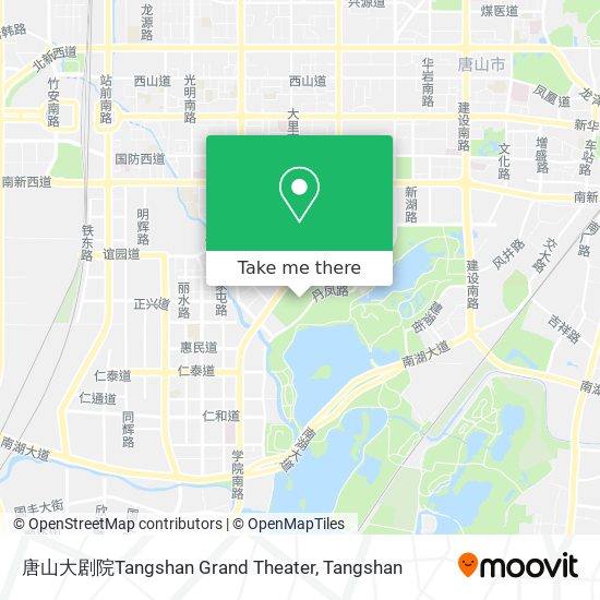 唐山大剧院Tangshan Grand Theater map