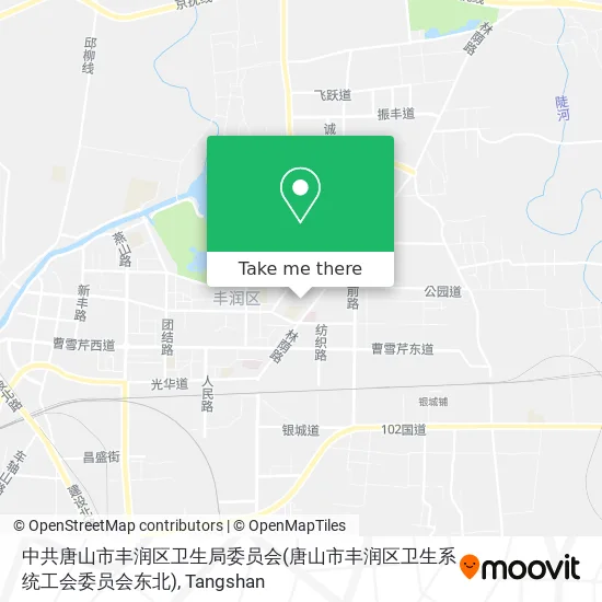 中共唐山市丰润区卫生局委员会(唐山市丰润区卫生系统工会委员会东北) map