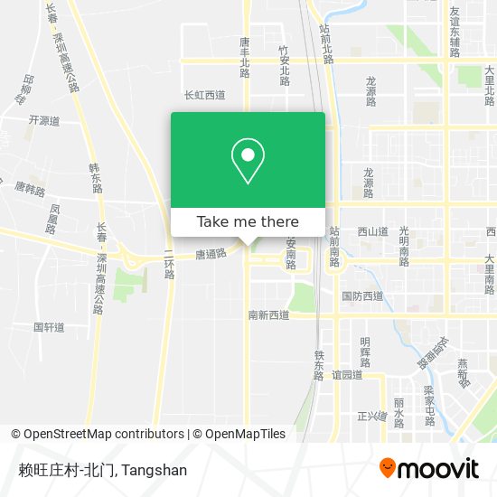 赖旺庄村-北门 map