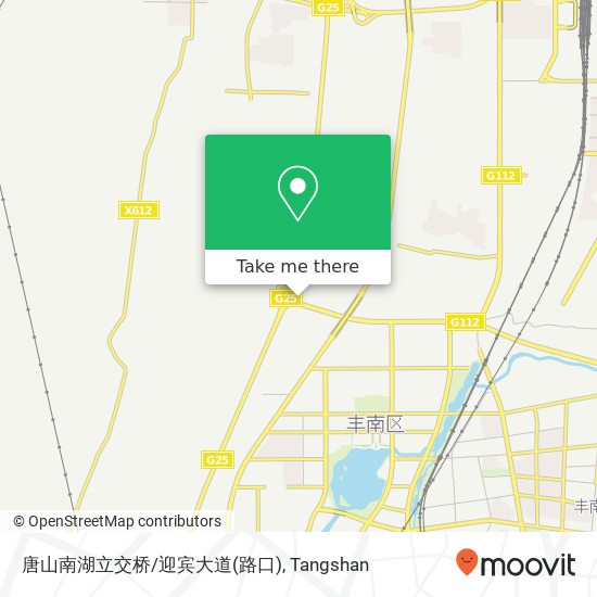 唐山南湖立交桥/迎宾大道(路口) map