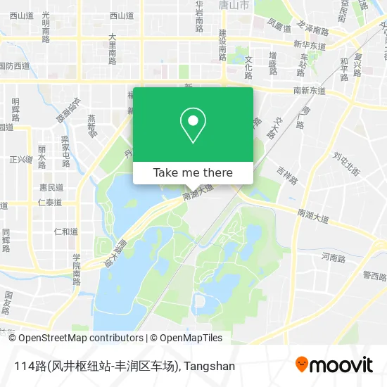 114路(风井枢纽站-丰润区车场) map