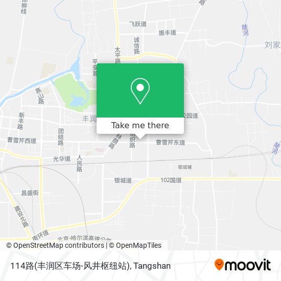 114路(丰润区车场-风井枢纽站) map