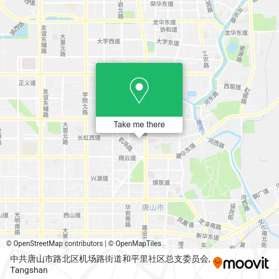 中共唐山市路北区机场路街道和平里社区总支委员会 map