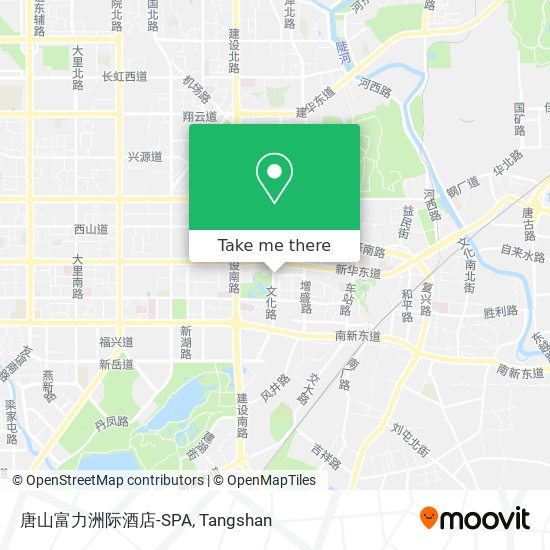 唐山富力洲际酒店-SPA map