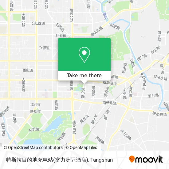 特斯拉目的地充电站(富力洲际酒店) map