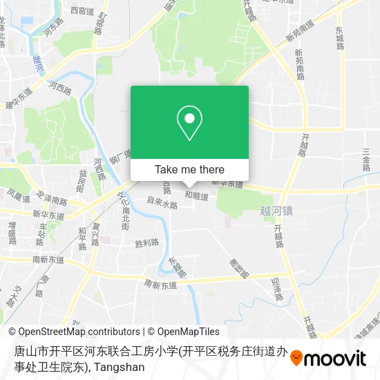 唐山市开平区河东联合工房小学(开平区税务庄街道办事处卫生院东) map
