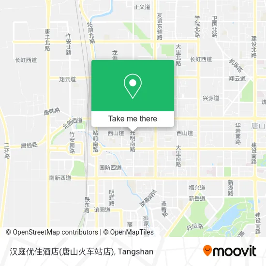汉庭优佳酒店(唐山火车站店) map
