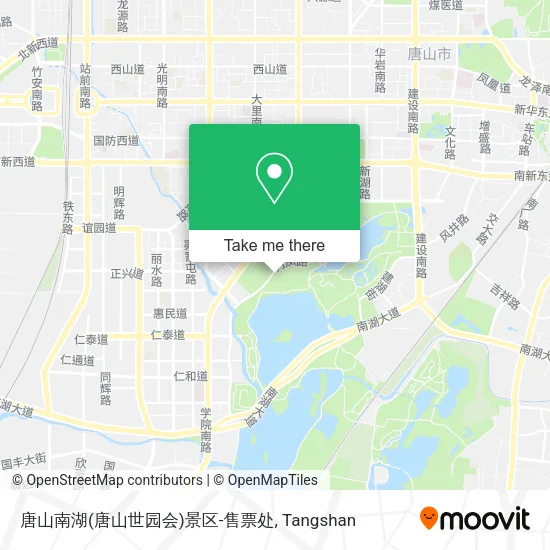 唐山南湖(唐山世园会)景区-售票处 map