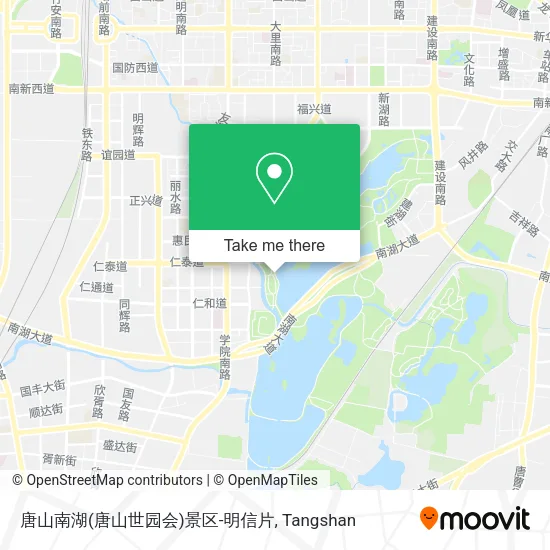 唐山南湖(唐山世园会)景区-明信片 map