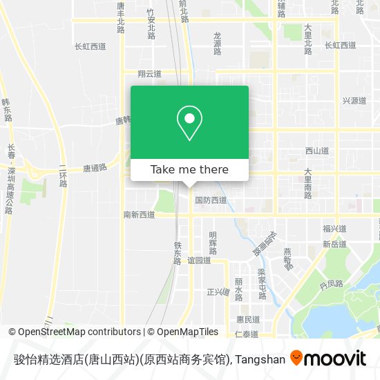 骏怡精选酒店(唐山西站)(原西站商务宾馆) map