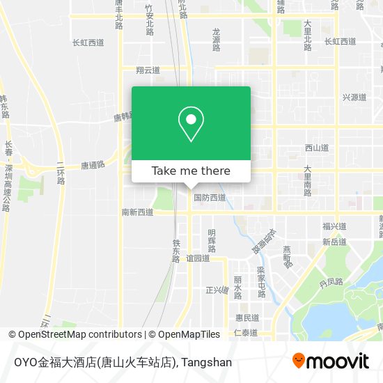 OYO金福大酒店(唐山火车站店) map