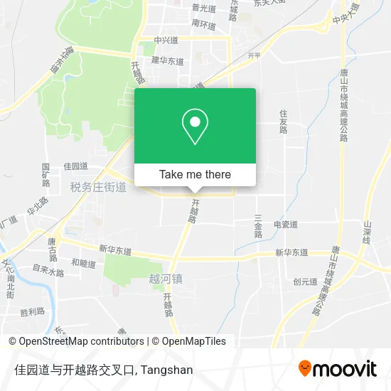 佳园道与开越路交叉口 map