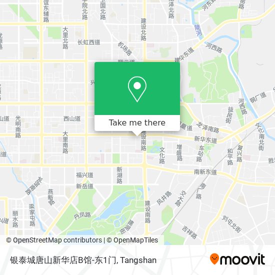 银泰城唐山新华店B馆-东1门 map