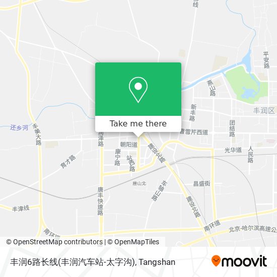 丰润6路长线(丰润汽车站-太字沟) map
