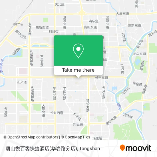 唐山悦百客快捷酒店(华岩路分店) map