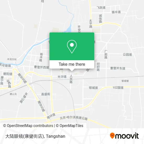 大陆眼镜(康健街店) map