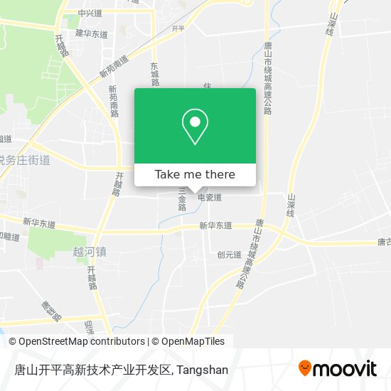 唐山开平高新技术产业开发区 map