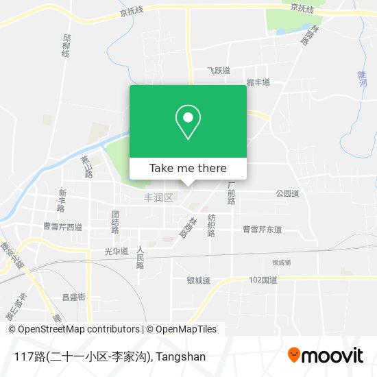 117路(二十一小区-李家沟) map