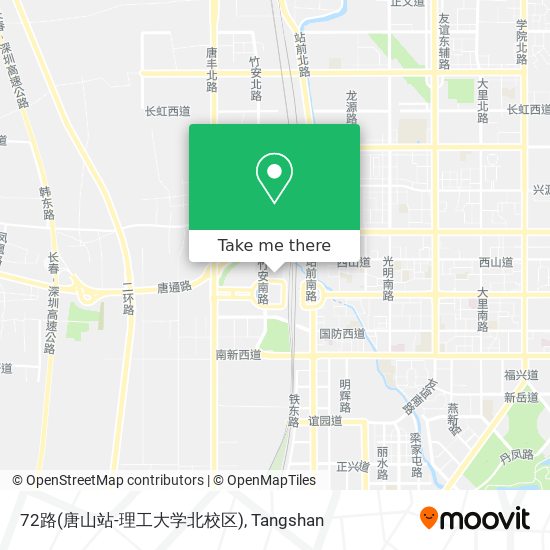 72路(唐山站-理工大学北校区) map