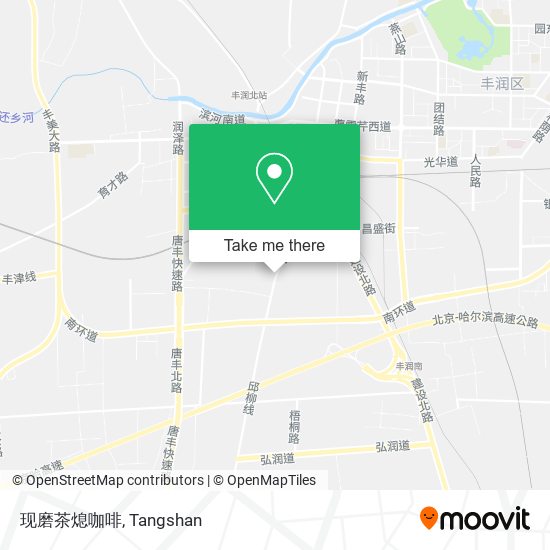 现磨茶熄咖啡 map