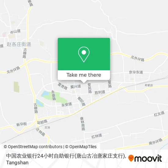 中国农业银行24小时自助银行(唐山古冶唐家庄支行) map
