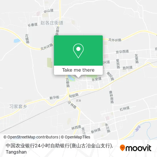 中国农业银行24小时自助银行(唐山古冶金山支行) map
