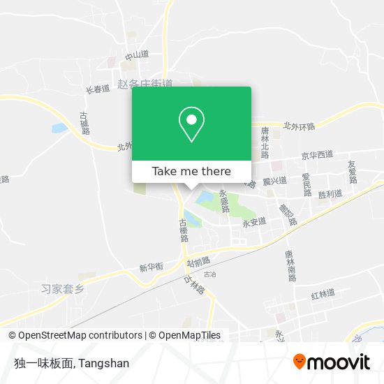 独一味板面 map