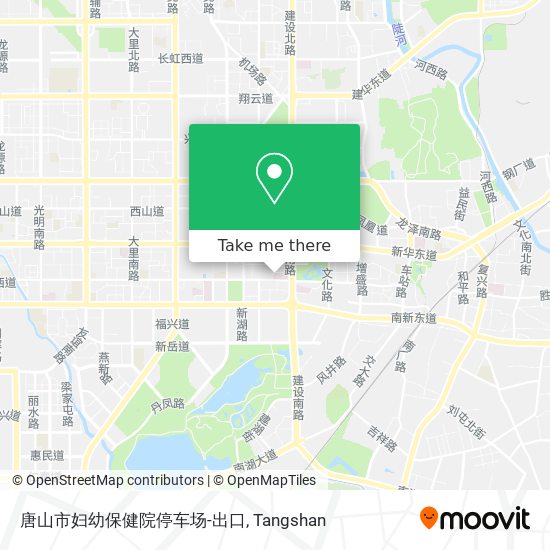 唐山市妇幼保健院停车场-出口 map