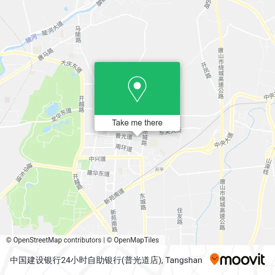 中国建设银行24小时自助银行(普光道店) map