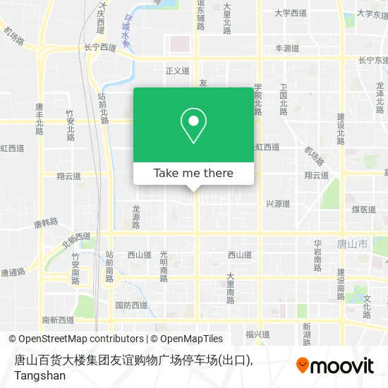 唐山百货大楼集团友谊购物广场停车场(出口) map