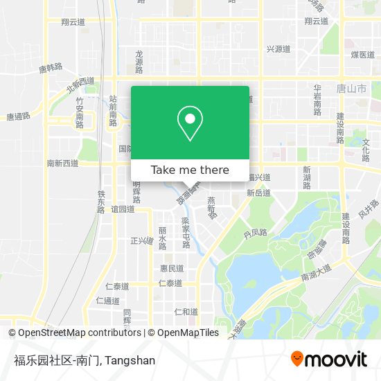 福乐园社区-南门 map
