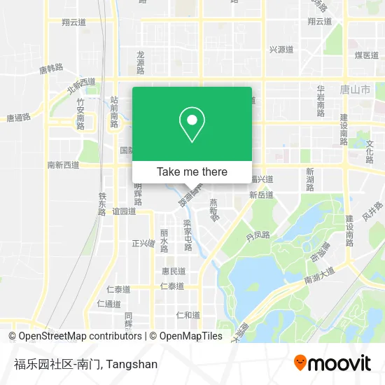 福乐园社区-南门 map