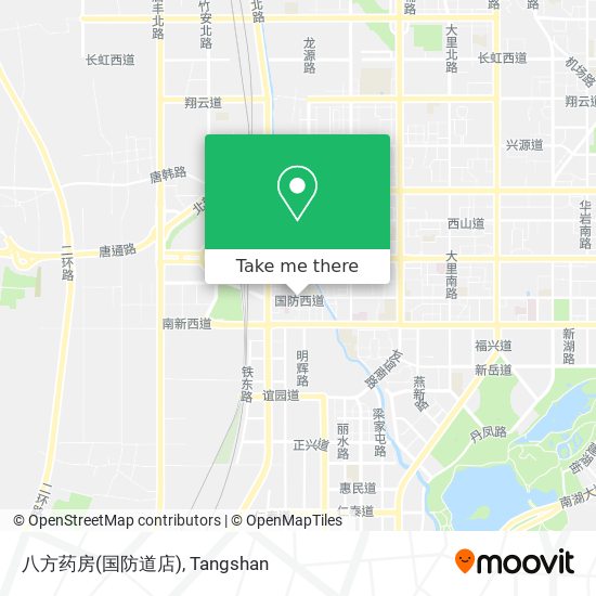 八方药房(国防道店) map