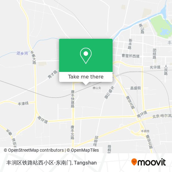 丰润区铁路站西小区-东南门 map