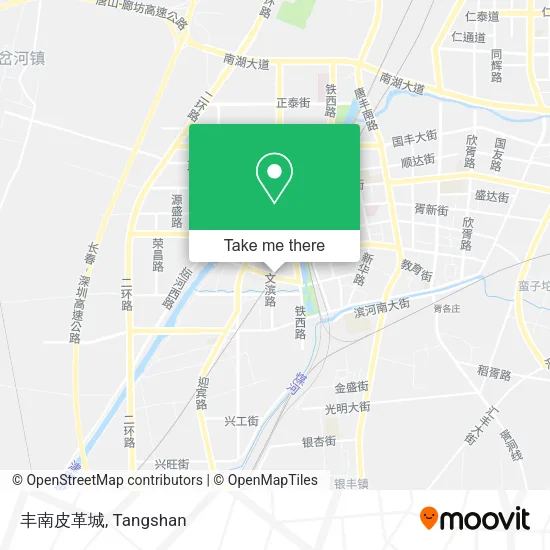 丰南皮革城 map