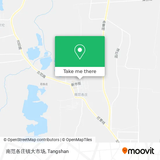南范各庄镇大市场 map