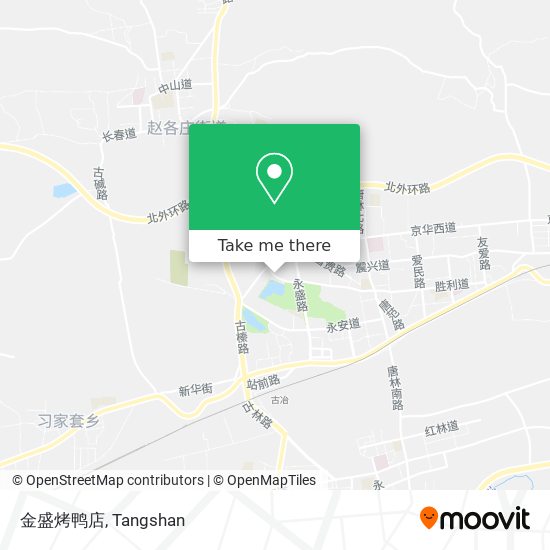 金盛烤鸭店 map