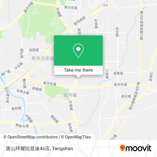 唐山环耀比亚迪4s店 map