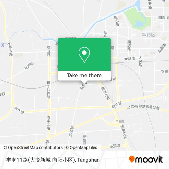 丰润11路(大悦新城-向阳小区) map