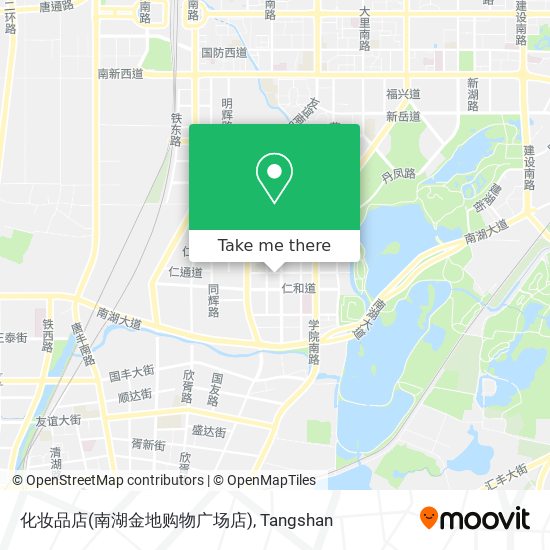 化妆品店(南湖金地购物广场店) map