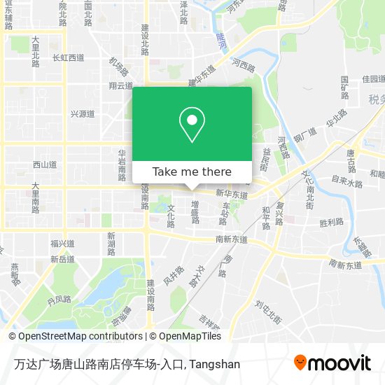 万达广场唐山路南店停车场-入口 map