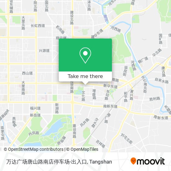 万达广场唐山路南店停车场-出入口 map