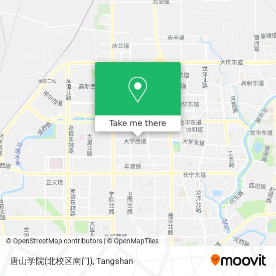 唐山学院(北校区南门) map